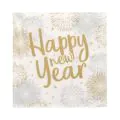 Servietten, 3-lagig 1/4-Falz 33 x 33 cm "Happy New Year" - Bild 1 thumbnail