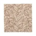 Servietten, 3-lagig 1/4-Falz 33 x 33 cm natur "Shapes of Leaves" aus recyceltem Papier - Bild 1 thumbnail