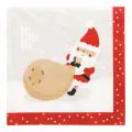 Servietten, 3-lagig 1/4-Falz 40 x 40 cm "Lutins de Noel" - Bild 1 thumbnail