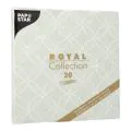 Servietten "ROYAL Collection" 1/4-Falz 40 x 40 cm jadegrün "Circle Flowers" - Bild 3 thumbnail