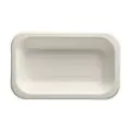 Siegelschalen aus Zuckerrohr, ungeteilt, 750 ml, 15 x 24 cm, weiss - Bild 1 thumbnail