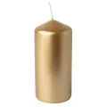 Stumpenkerzen gold Ø 60 mm · 130 mm - Bild 1 thumbnail