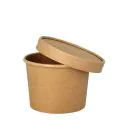 Suppenbecher "To Go", Pappe rund 350 ml Ø 9,8 cm · 7 cm braun - Bild 4 thumbnail