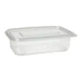 Verpackungsbecher mit Klappdeckeln, PP rechteckig 750 ml transparent - Bild 3 thumbnail