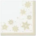 Weihnachtsservietten, champagner "ROYAL Collection" 1/4-Falz 40 x 40 cm "Just Stars" - Bild 1 thumbnail